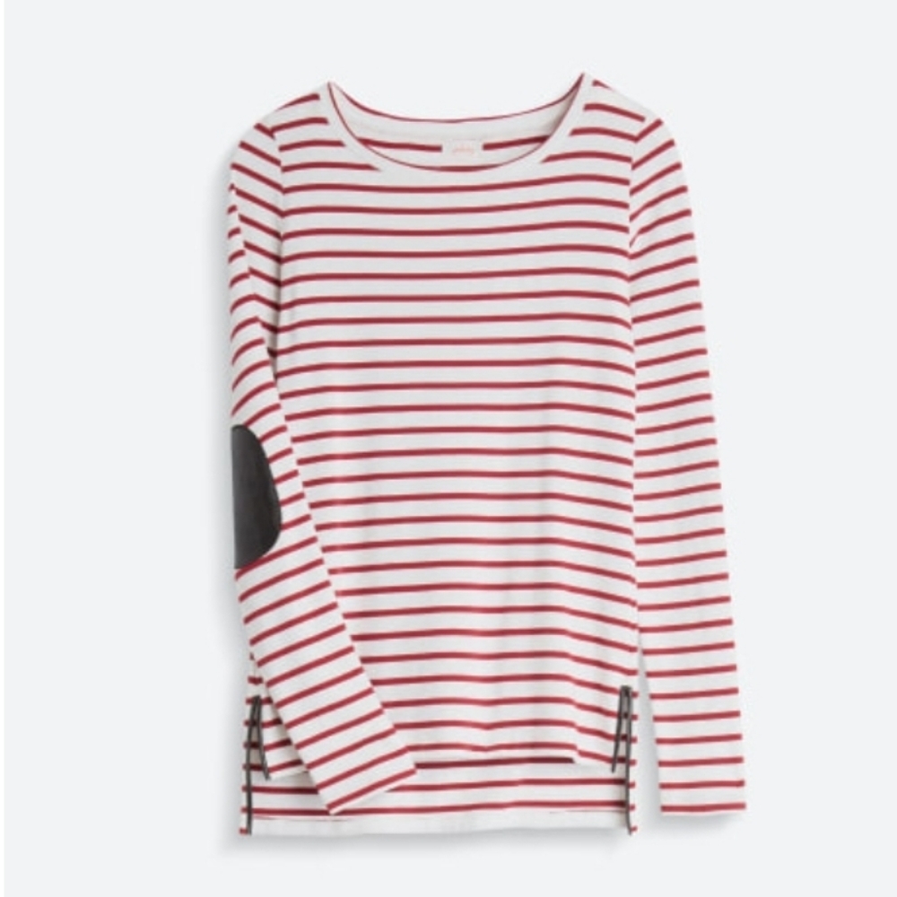 PIXLEY Greenich Striped Knit Top Size: L